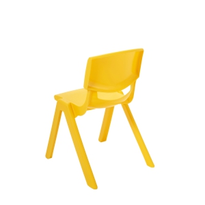 14 Resin School Stack Chair  Yellow